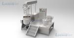 300L Cosmetic Production Line Hydraulic Lifting Vacuum Emulsifying Mixer Cream