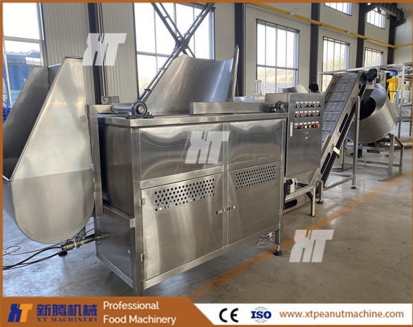 Food Grade 304 Peanut Frying Machine Green Peas Frying Machine Production Line