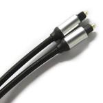 Toslink Digital Optic Fiber Cable OD4.0 Braided Cable Plastic Plated Metal Shell