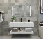 Polished Crystallized Quartz Stone Integrated Wash Basin