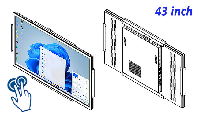 43-Inch Windows All-in-One Hub for Digital Signage, Traffic Management, Smart City Solutions, and Medical Interfaces