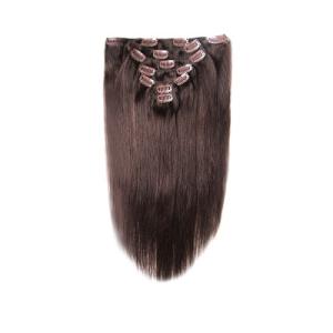 Quality Genuine Long 100 Remy Human Hair Clip In Extensions Clean Weft OEM Service wholesale