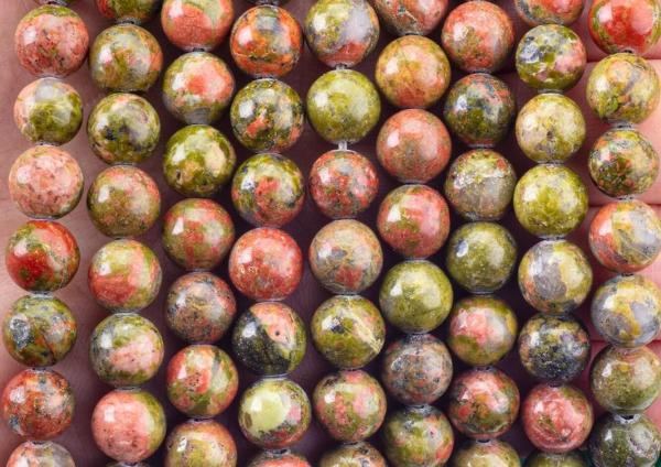 Unakite Round Bead Natural Crystal Gemstone Different Bead Size Loose Bead