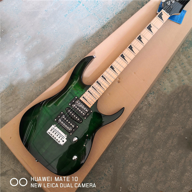 Classic small double shake 6 string electric guitar professional performance grade electric guitar support customized
