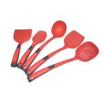 BPA Free 5 Pieces Silicone Spatula Kitchenaid Cooking Utensils Set Heat