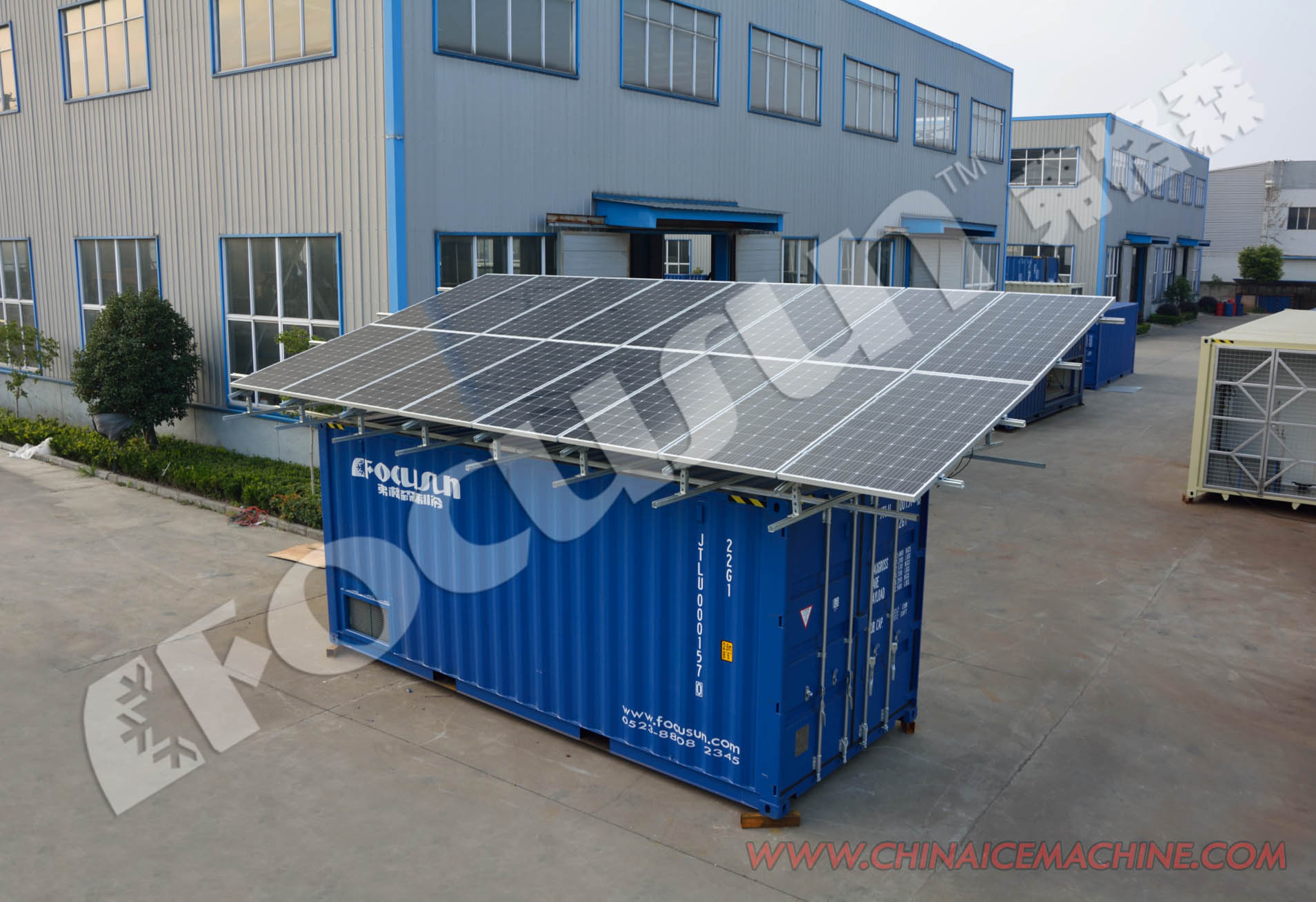 8500 KG Refrigerant R22 or R404A Containerized Type 20 ft Solar Power Cold Storage Room