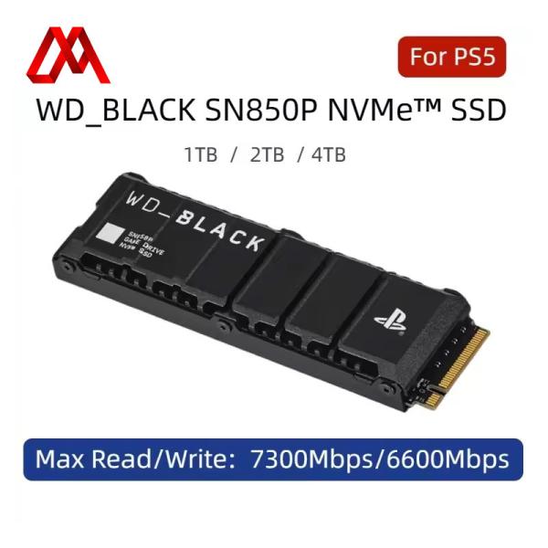 WD SONYSN850P SSD Playstation 5 Storage Expansion Western Digital External Hard