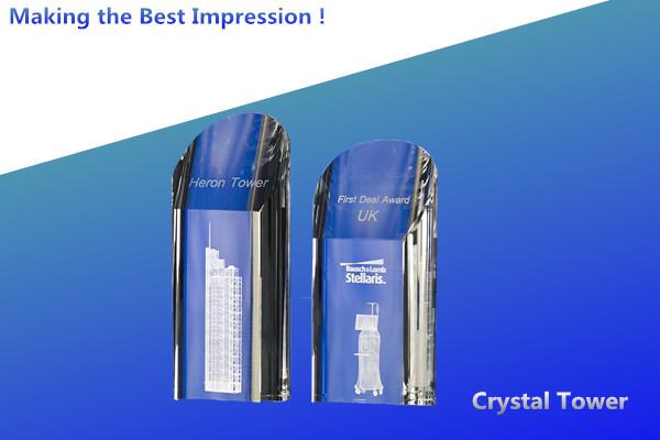 angle tower award/crystal angle tower award/3d crystal award/3d LASER CRYSTAL