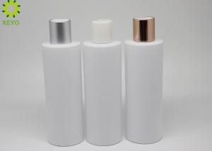 Quality Custom Color Disc Cap White HDPE Bottle Plastic Flat Shoulder Bottle For Shampoo wholesale