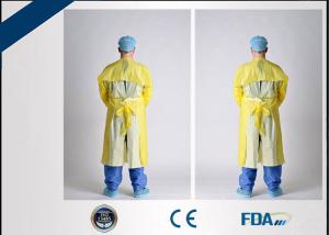 Quality Breathable CPE Disposable Isolation Gown For Bacteria / Virus Invading Prevention wholesale