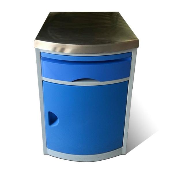 50 Kg Loading Hospital Medical Furniture ABS Lightweight SS Hospital Bedside