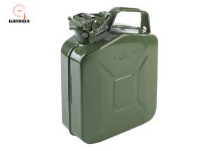 Quality 20L 5.2 Gallon Portable Fuel Storage Tanks With 0.8mm Thickness Green Color wholesale