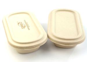 Quality diaposable paper pulp take away food fruit contianer lunch box wholesale