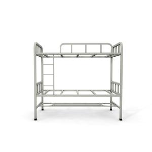 Quality School Adult Size Gray Color 1800mm Height Steel Bunk Bed For Students wholesale