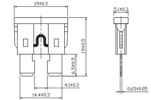 Dissmann 32VDC Automotive Blade Fuses ATC/ATO Fuse for Electric Mobility