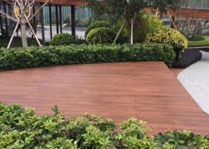 Quality Fire Resistant Outdoor Wood Tile , Wood Deck Tiles Non Deformation For Boat wholesale