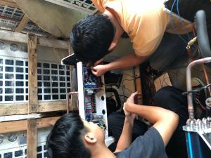 Quality Heat pump air conditioning,House heating and sanitary hot water wholesale