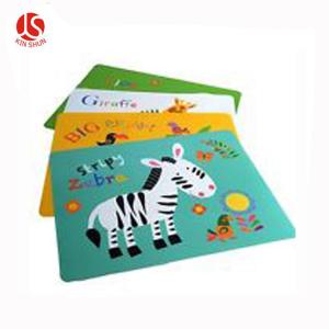 Quality Cartoon Animals Zebra Printed Disposable Plastic Placemat wholesale