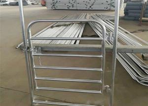Quality 1.8m Height Livestock Farm Fence Panels , Low Carbon Steel Cattle Yard Gates wholesale