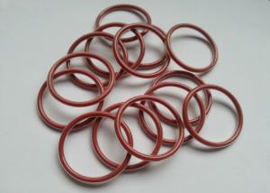Quality Dark Red O Ring Washer , Silicone Rubber Washers Good Aging Resistance wholesale