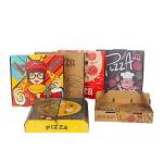 Custom Mini Hard Rigid Carton Paper Pizza Box UV Coating