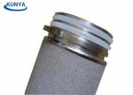 High Flux 1mm Sintered Porous Stainless Steel Filters Noise Reduction