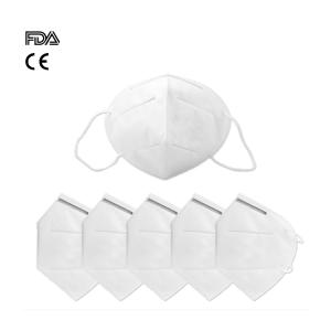 Quality Soft Three Ply KN95 Face Mask Flexible Nose Bar With Comfortable Ear Hook wholesale