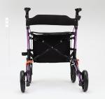 ALUMINUM ROLLATOR, FOLDING ROLLATOR WALKER.