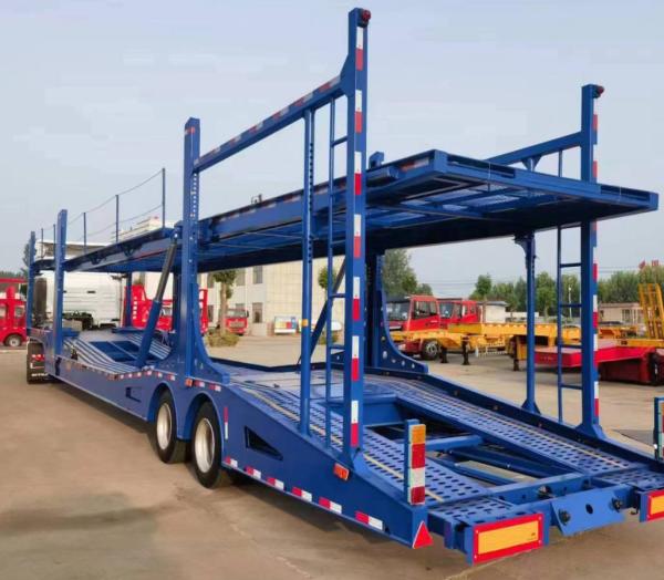 Two-Axle Air Suspension Car Carrier Trailer Car Transport Semi-Trailer Can