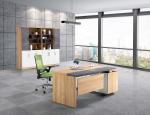 Fashionable Office Executive Desk With Filing Cabinet Customized Size