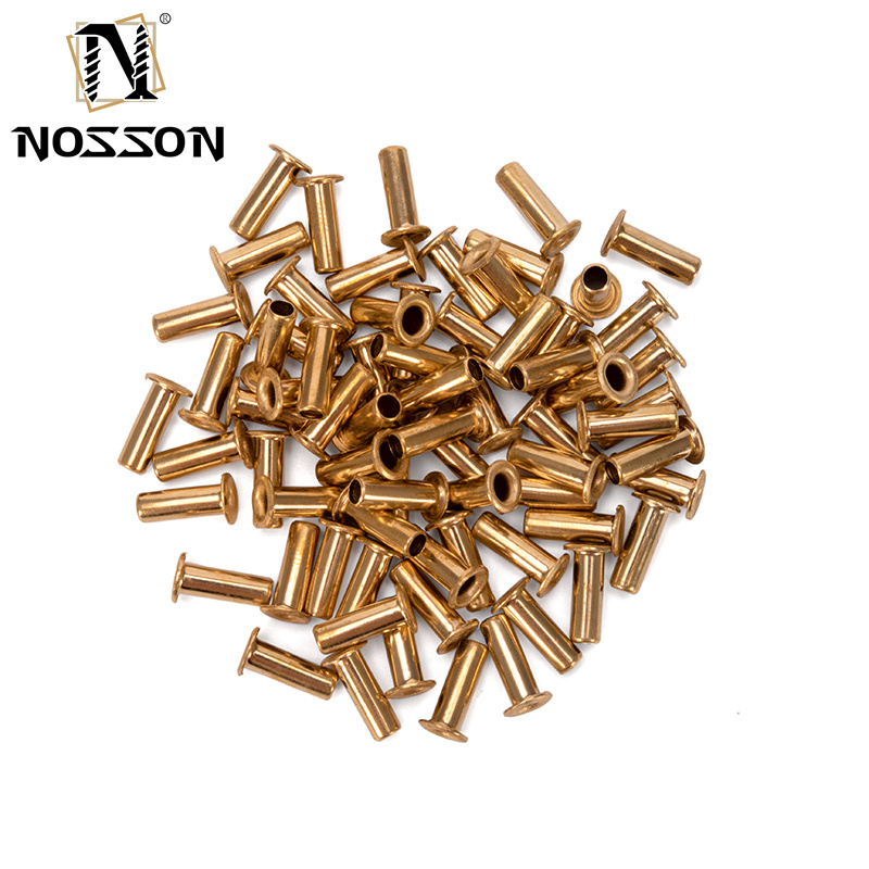 ANSI/ASME Standard 1.5mm 2.5mm 3mm 4mm Copper Brass or Steel Hollow Tubular PCB Rivet with Corrosion Resistant Finish