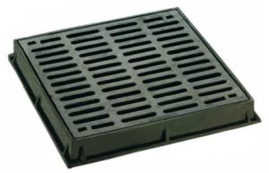 Quality Dished Square Round Cast Iron Drain Grate Covers Cast Metal Driveway Drainage Grates wholesale