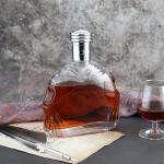 Wine tequila liquor whisky bottle Glass Bottle 500ml 750ml With Glass Lid Hot