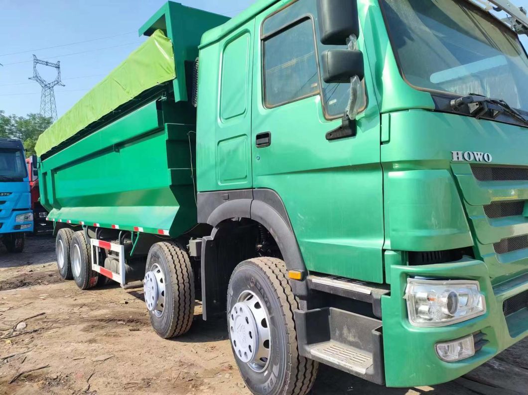 Sinotruk HOWO Green 8*4 U-Type Dump Truck Secondhand Truck 12 Wheels Transportation