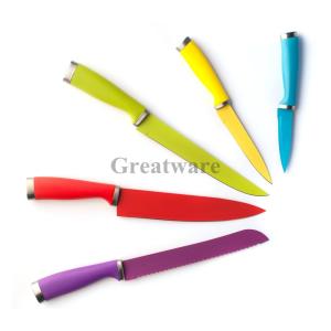 Quality 5 Piece Knife Set with Non-Stick Stainless Steel Blades wholesale