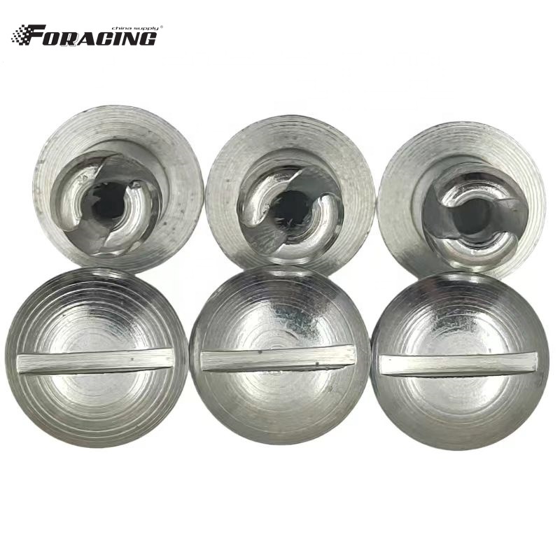 Universal Steel Quarter Turn Dzus Dome Head Buttons Silver Grip .500" for Sprint Car Maxim Eagle Winters Replace/Repair