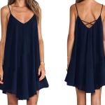 Newest Design Women Wholesale Sexy Spaghetti Strap Pure Color Flare Off Shoulder
