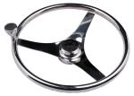 3/4" Tapered Shaft Bass Boat Steering Wheel , Nautical Steering Wheel 340mm