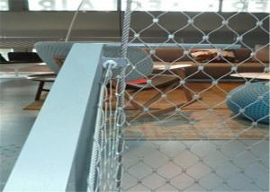 Quality 60*60 Mm Hole Architectural Wire Mesh , Steel Cable Netting wholesale