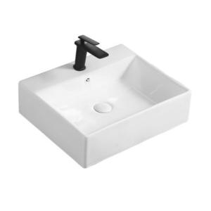 Quality Bathroom Luxury Ceramic Countertop Basins Wall Mounted 150mm Depth wholesale