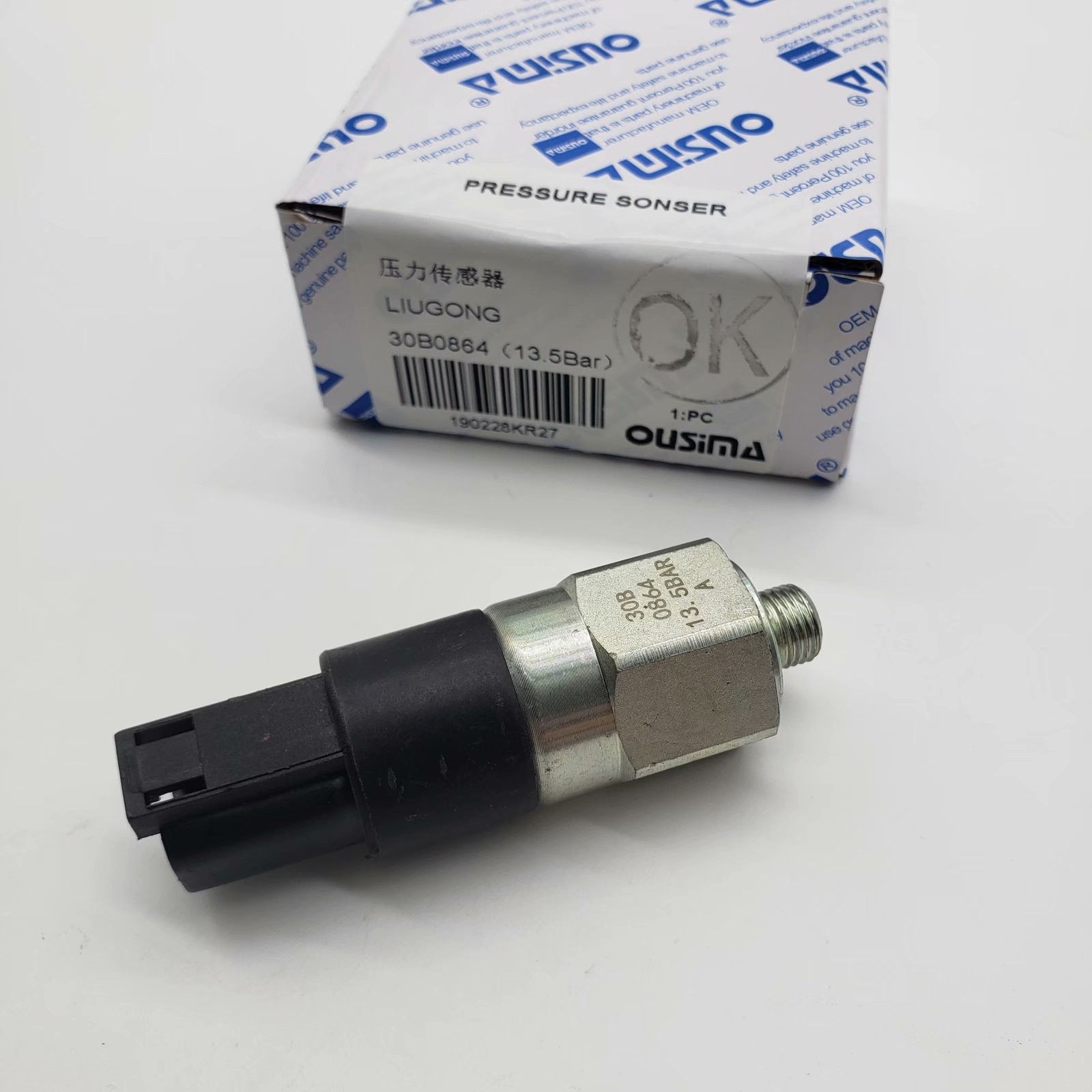OUSIMA Pressure Sensor 30B0864(13.5 Bar) For Pressure Switch LIUGONG Excavator Part