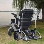 Aluminum Alloy 275.58lbs Collapsible Electric Wheelchair