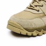 Men's Tan Color Steel Toe Safety Leather Comfortable Waterproof Anti-slip