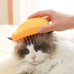 Pet Grooming Steamer Brush Dog Cat Hair Removal Brush Rechargeable Portable