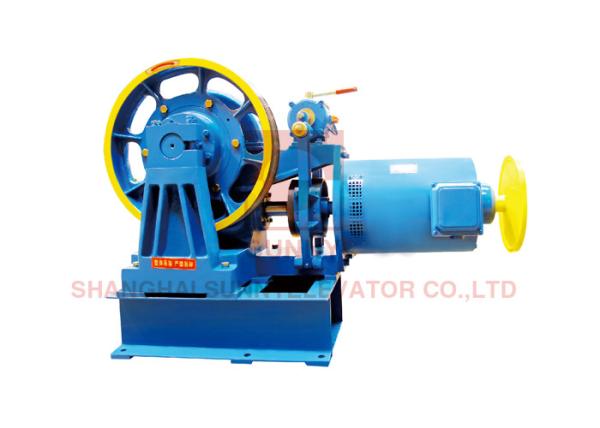 Cheap Ratio 45  / 1 4 Pole Lift Geared Traction Machine For Motor Hoist 1600KG for sale
