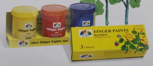 Quality Eco - Friendly Art Painting Colours 3pcs Finger Paint Set 3 X 150ml wholesale