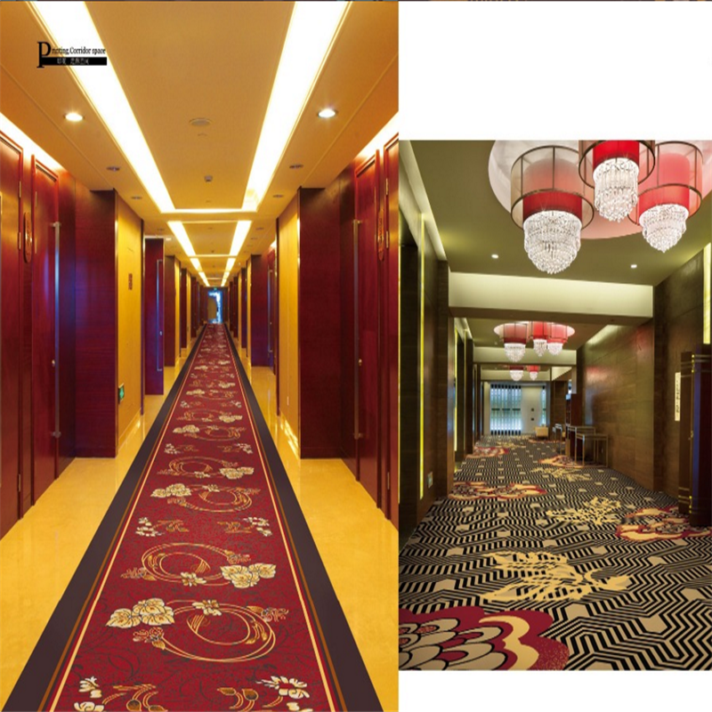 Traditional style mushroom cloud pattern Nylon carpet for hotel