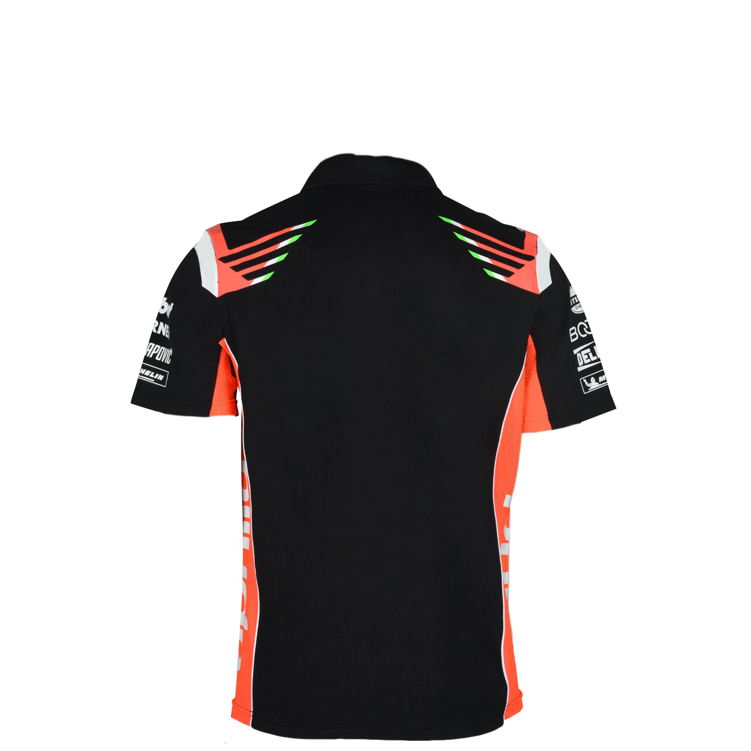 Racing Team Customized Printing Methods Breathable 100% Cotton Zipper Polo Shirt Men