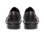 Anti - Slip Italy Handmade Oxford Shoes , Full Grain Leather Mens Brown Formal