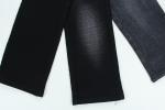 11.2 Oz Black And Black Backside Crosshatch Slub Denim Fabric